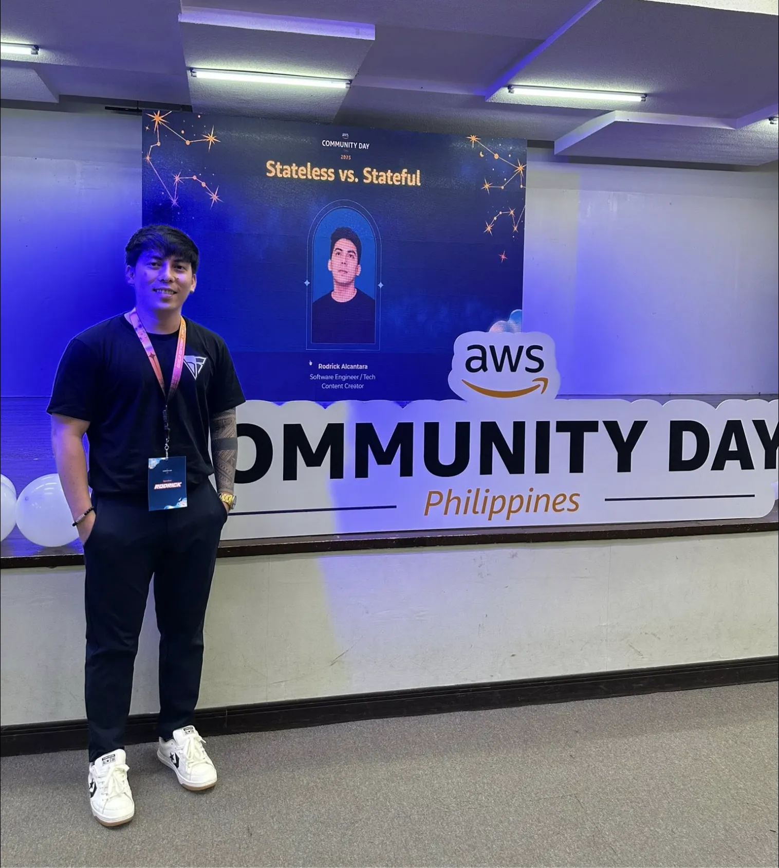 Rodrick Alcantara during an event highlight moment